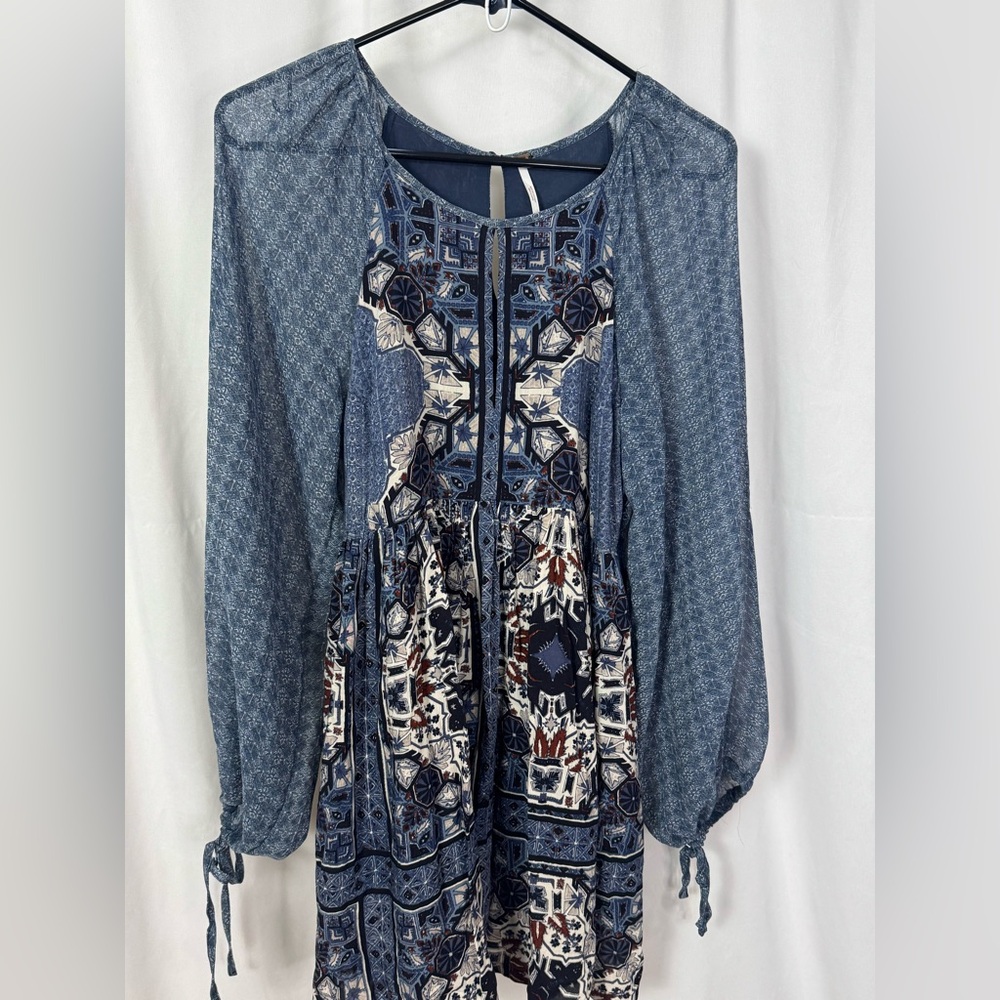 Free People Oksana Print Mini Dress